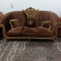 مبل هفت نفره با عسلی سالم و تمیز