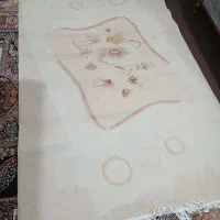 فروش 1جفت گلیم فرش 4 متری کرم رنگ در عاشوری