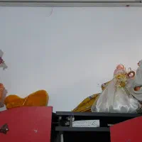 دوتا مجسمه دختر پسر