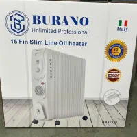 شوفاژ برقی/بخاری برقی/15پره فن دارBURANO ایتالیایی|بخاری، هیتر، شومینه|شیراز, شیخ روزبهان|دیوار