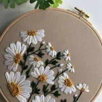 گلدوزی پارچه صندل لباس و...