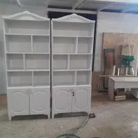 کتابخانه تاجدار پایه دار|کتابخانه، شلف، قفسه‌های دیواری|اردبیل, |دیوار