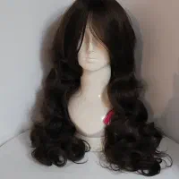 کلاهگیس پوستیژ شکلاتی حالت دار فر