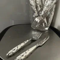 ۲ دست چاقو کارد و چنگال میوه خوری