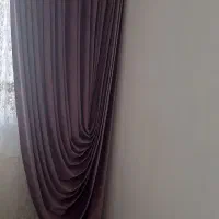 دوعدد والان پرده به رنگ یاسی بنفش