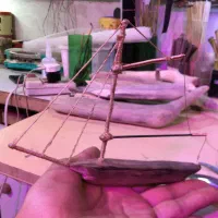 قایق های دست ساز با چوب گردو