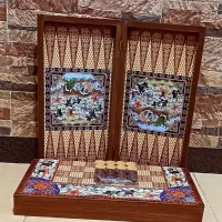 تخته نرد ام دی اف چاپی و روکش چرمی درجه 1|اسباببازی|تبریز, |دیوار