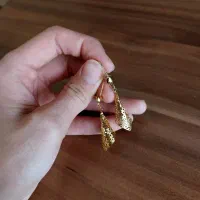 گوشواره رنگ ثابت طلایی