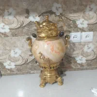 سماور استیل طلایی رنگ ثابت