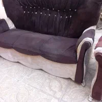 مبل ۷نفره راحتی  کارکرده بدون میز وسط