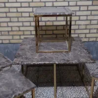 جلومبلی و عسلی .میزتک و ساعت