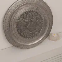 سینی مسی طرح گل سیمرغ و...