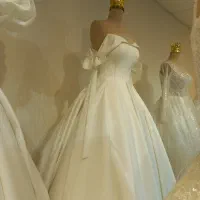 لباس عروس ساتن اروپایی