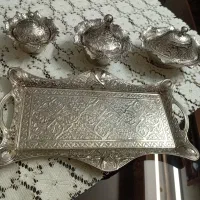 جای نقل سینی وقندان جای شکلات  هستن تمیز بدون