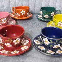 فنجان های چای خوری مبناکاری شده