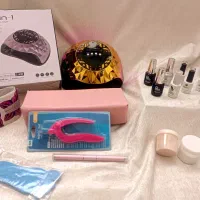 فروش وسایل کاشت ناخن، تمیز و کم‌استفاده