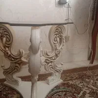 پرده با دکور کامل ومیز مبل با دوعددعسلی فروشی