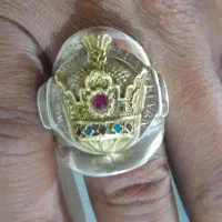 انگشتر نقره  قدیمی ۸نگین با ارزش و قدیمی