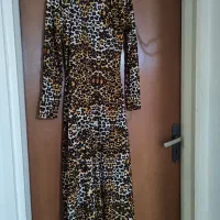 مانتو دو تیکه پلنگی جنس غواصی|لباس|سمنان, |دیوار