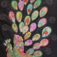 تابلو پولک دوزی با دست