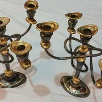 ‌۲عدد‌شمعدان‌برنجی‌‌خارجی‌اصل‌‌‌‌نو‌نو‌بسیارسنگین