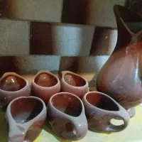 پارچ و لیوان سفالی|صنایع دستی و سایر لوازم تزئینی|نهاوند, |دیوار