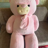 عروسک خرس بزرگ صورتی