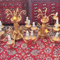 ۴عددلوستر شیشه ای رنگ شده|لوستر و چراغ آویز|ملایر, |دیوار