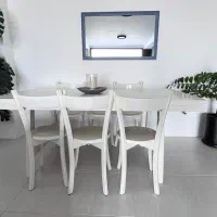 میز ناهارخوری هشت نفره با ۸عددصندلی