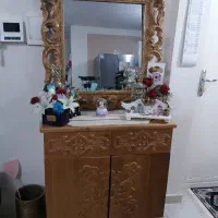 فروش آینه کنسول تمام چوب