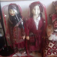 عروسک بزرگ  جفت همراه لباس ابریشمی