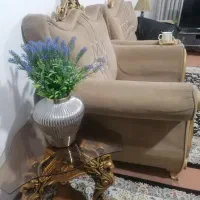 مبل 7 نفره  شتری همراه با گلمیز و اباژور