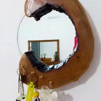 آینه وجاکلیدی چوبی روستیک