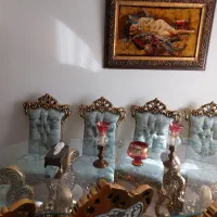 مبلمان استیل ۷نفره با ناهار خوری ۸نفره ۲میزبان|مبلمان خانگی و میز عسلی|تهران, هروی|دیوار
