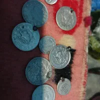 ۹ تا سکه نقره قاجاری