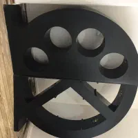 بوفه چوبی مدرن و جدید آلاژن دار و صفحه شیشه ای|بوفه، ویترین، کنسول|کازرون, |دیوار