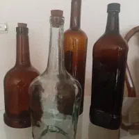 بطری شیشه ای ا لیتری