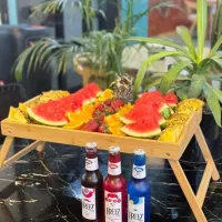 سینی بامبو پایه دار وارداتی|ظروف سرو و پذیرایی|بهبهان, |دیوار