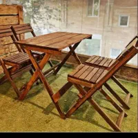 میز صندلی چوبی