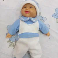 عروسک قدیمی نوستالژی نوزاد نی نی نینی گربه پولیشی