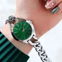 ساعت گوچی بند کارتیر زنانه صفحه سبز آبی ژاپن)