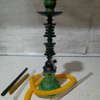 قلیان فانتزی تنه فلزی روکش شیشه ای