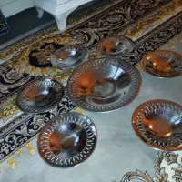 ظروف پذیرایی کلکسیونی استیل و برنجی ۹ تا