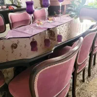 فروش میز ناهار خوری ۸ نفره با صندلی