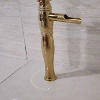 شیر پایه بلند طلایی و سنگین|لوازم سرویس بهداشتی|سهند, |دیوار