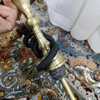 قلیون برنجی تنگ سه پوست سوپاپ دار|زیورآلات و اکسسوری|ری, |دیوار