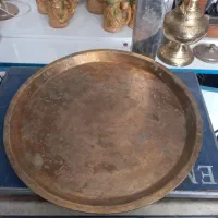 سینی برنجی|ظروف سرو و پذیرایی|کاشمر, |دیوار