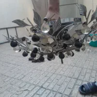 لوستر کار کرده قیمت همینجوری گذاشتم توافقی|لوستر و چراغ آویز|تهران, مینابی|دیوار