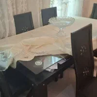 سه تیکه مبل و بوفه و میز ناهار خوری|مبلمان خانگی و میز عسلی|تهران, تهران‌نو|دیوار