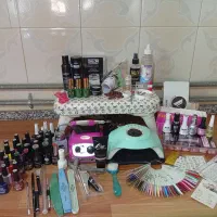 وسایل کاشت ناخن کامل. لاین ژل و پودر